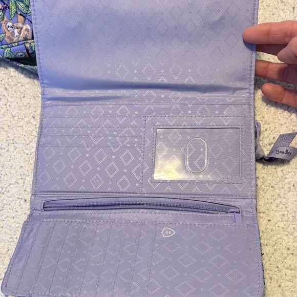 Vera Bradley Botanical Sloth crossbody and Wallet - Picture 5 of 9